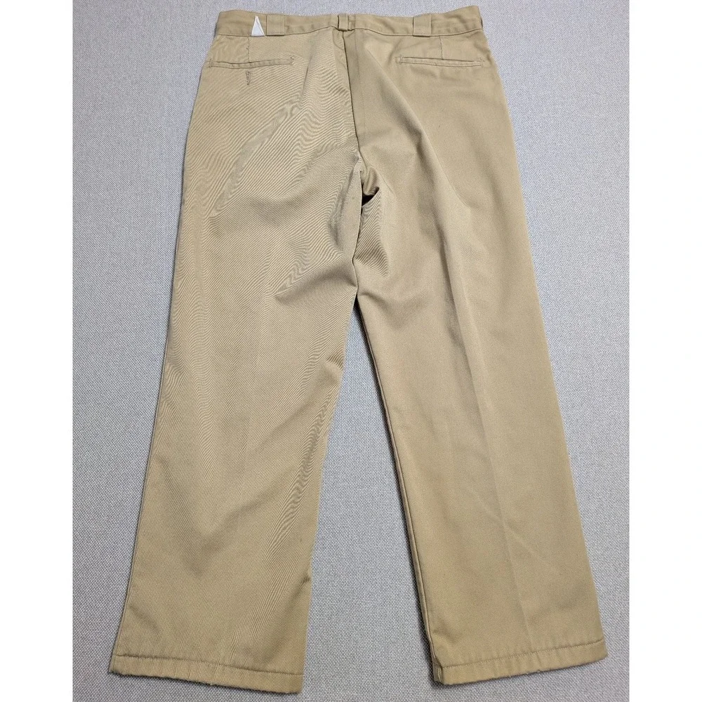 Vintage Made in USA L.L.Bean Pants Men's Khaki 36x29 Heavy Warm Fleece Lined